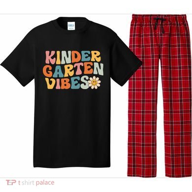 Kindergarten Vibes - Kinder Crew Retro First Day of School Pajama Set