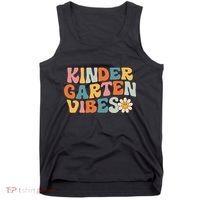 Kindergarten Vibes - Kinder Crew Retro First Day of School Tank Top thumb 0