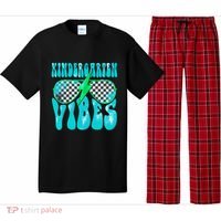 Kindergarten Vibes Kinder Crew Retro First Day Of School Pajama Set thumb 0