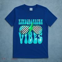 Kindergarten Vibes Kinder Crew Retro First Day Of School T-Shirt thumb 5