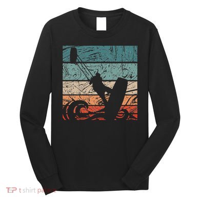 Kiteboarder Vintage Kite Surfer Vintage Surfing Long Sleeve Shirt