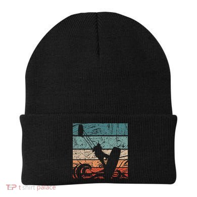 Kiteboarder Vintage Kite Surfer Vintage Surfing Beanie