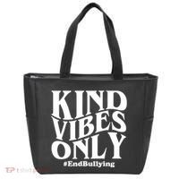 Kind Vibes Only End Bullying Tote Bag thumb 0