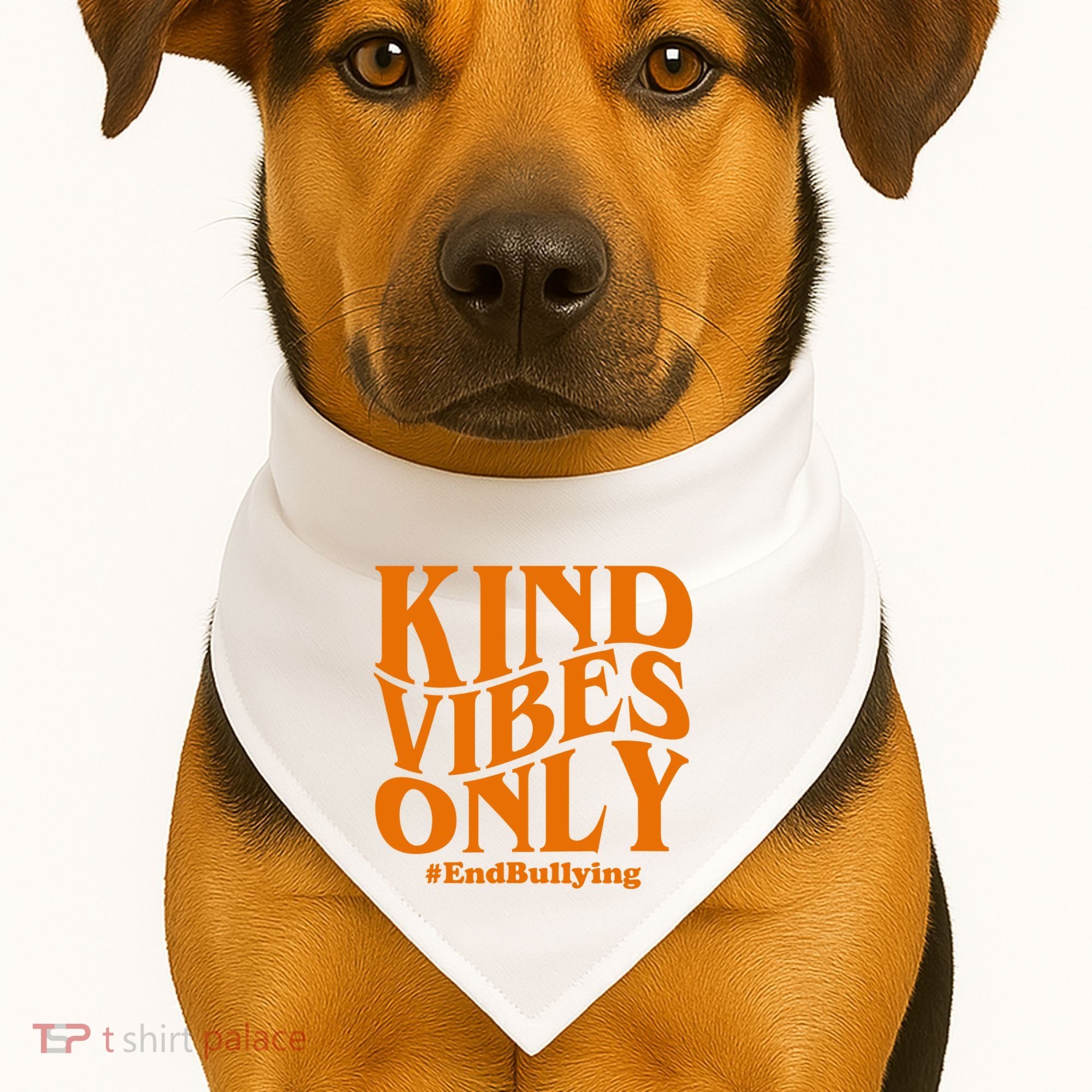 Kind Vibes Only End Bullying USA-Made Doggie Bandana