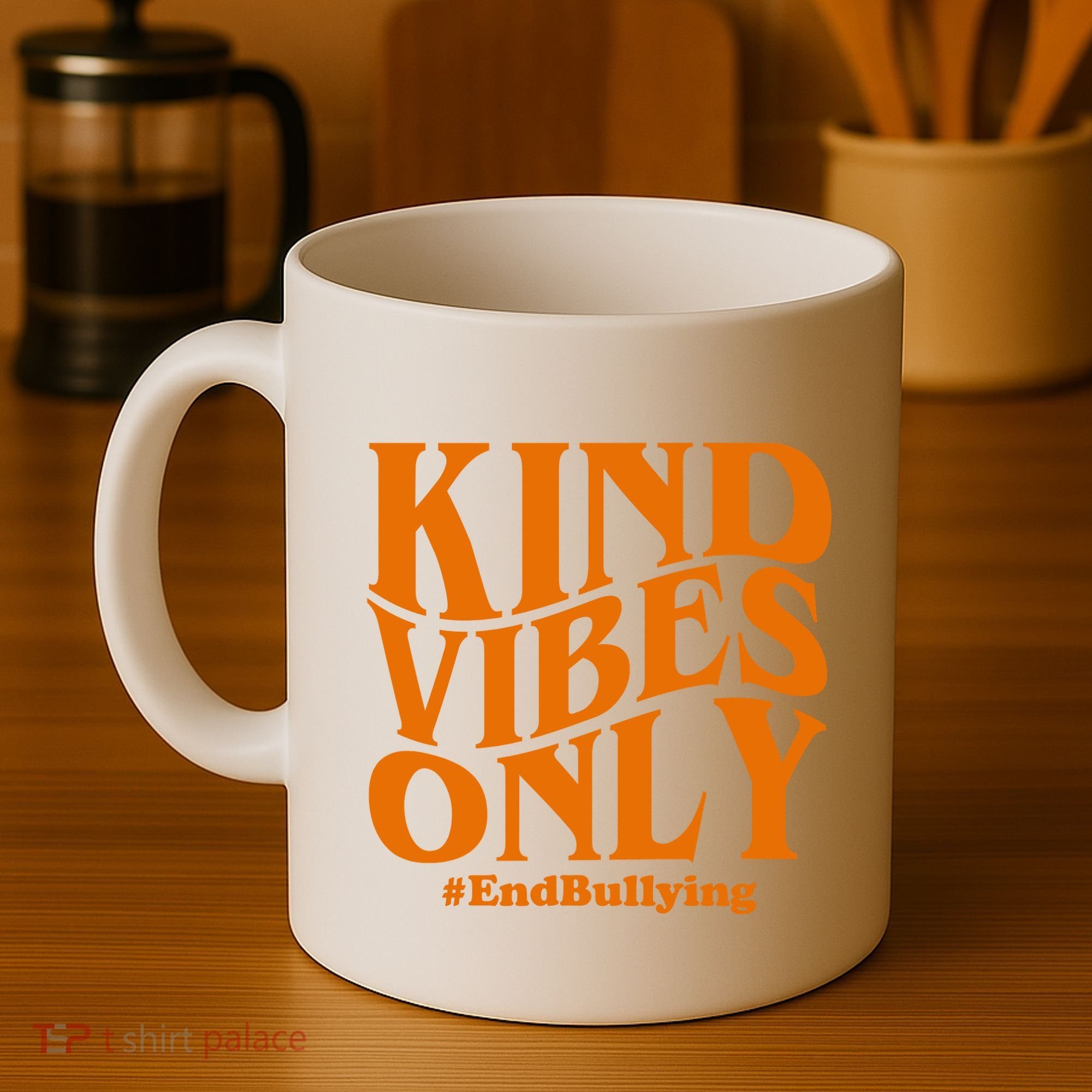 Kind Vibes Only End Bullying Coffee Mug