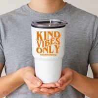 Kind Vibes Only End Bullying Tumbler thumb 2