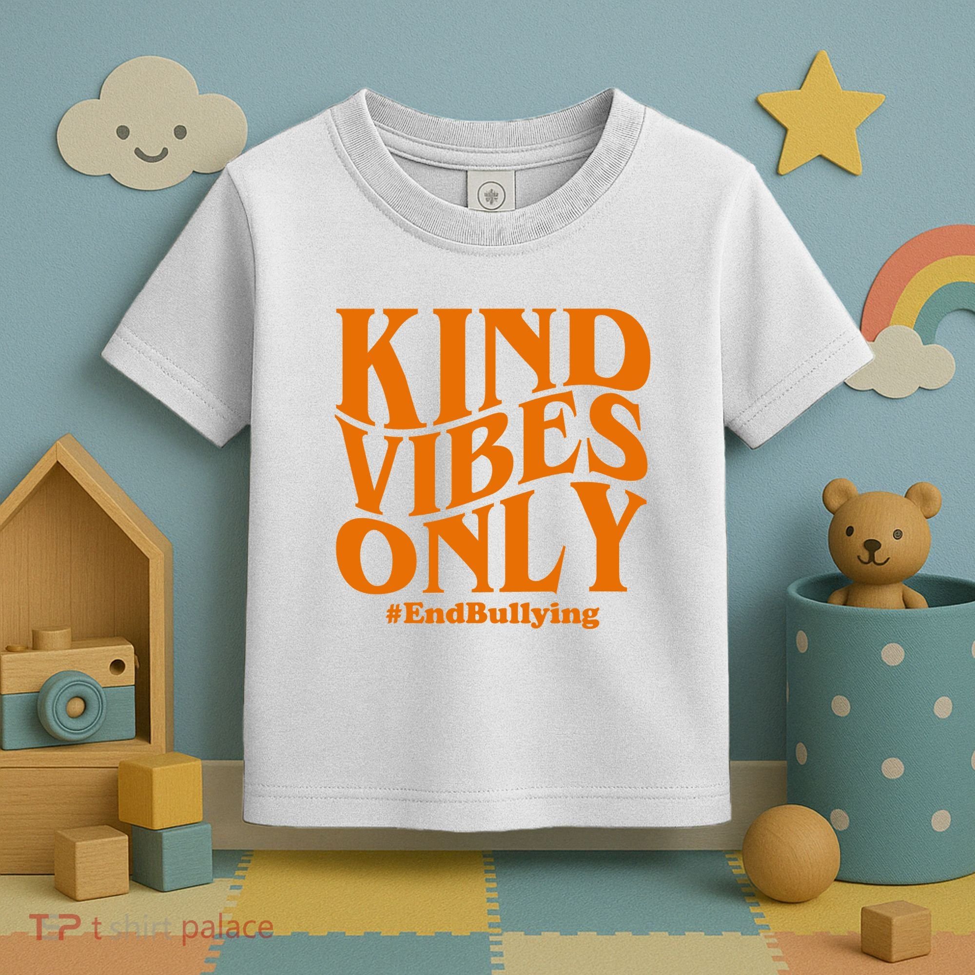 Kind Vibes Only End Bullying Toddler T-Shirt