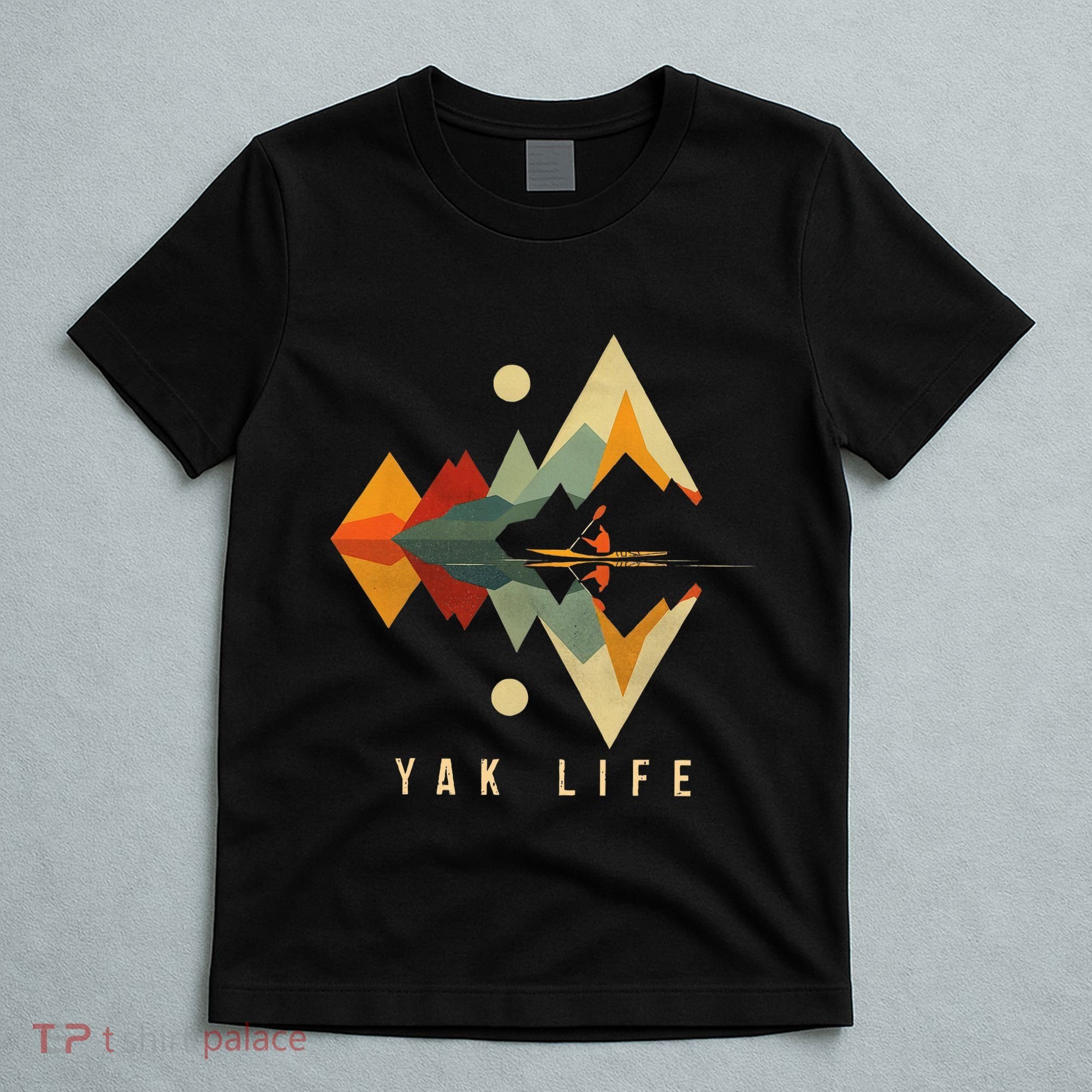 Kayak Vintage Retro Mountains Canoe Kayak Kayak Kayak T-Shirt