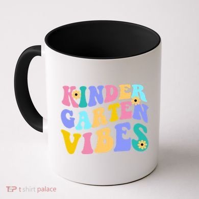 Kindergarten Vibes Retro Colorful Coffee Mug