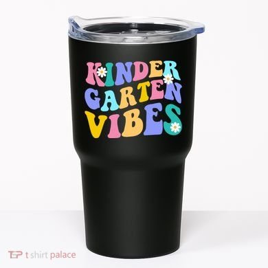 Kindergarten Vibes Retro Colorful Tumbler