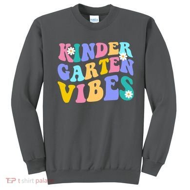 Kindergarten Vibes Retro Colorful Sweatshirt