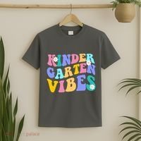 Kindergarten Vibes Retro Colorful T-Shirt thumb 2