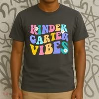 Kindergarten Vibes Retro Colorful T-Shirt thumb 3