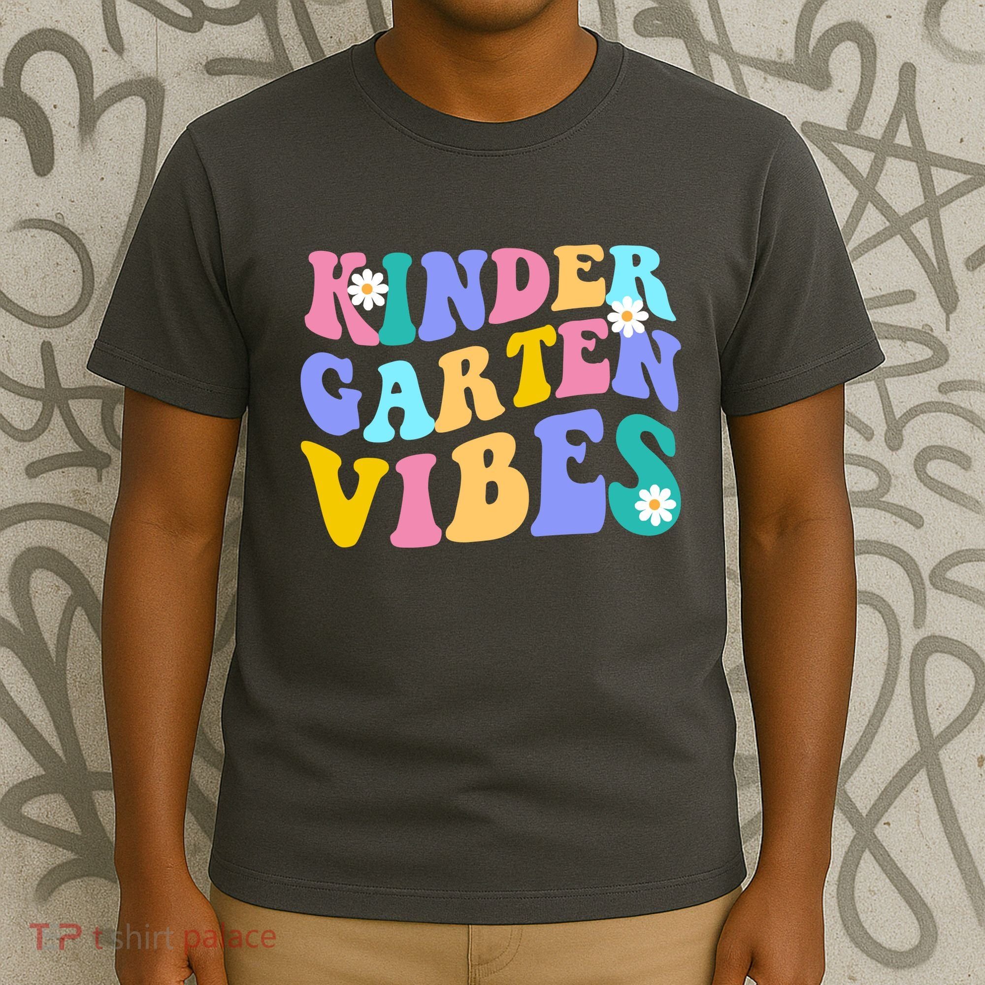 Kindergarten Vibes Retro Colorful T-Shirt