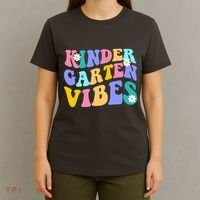 Kindergarten Vibes Retro Colorful T-Shirt thumb 4