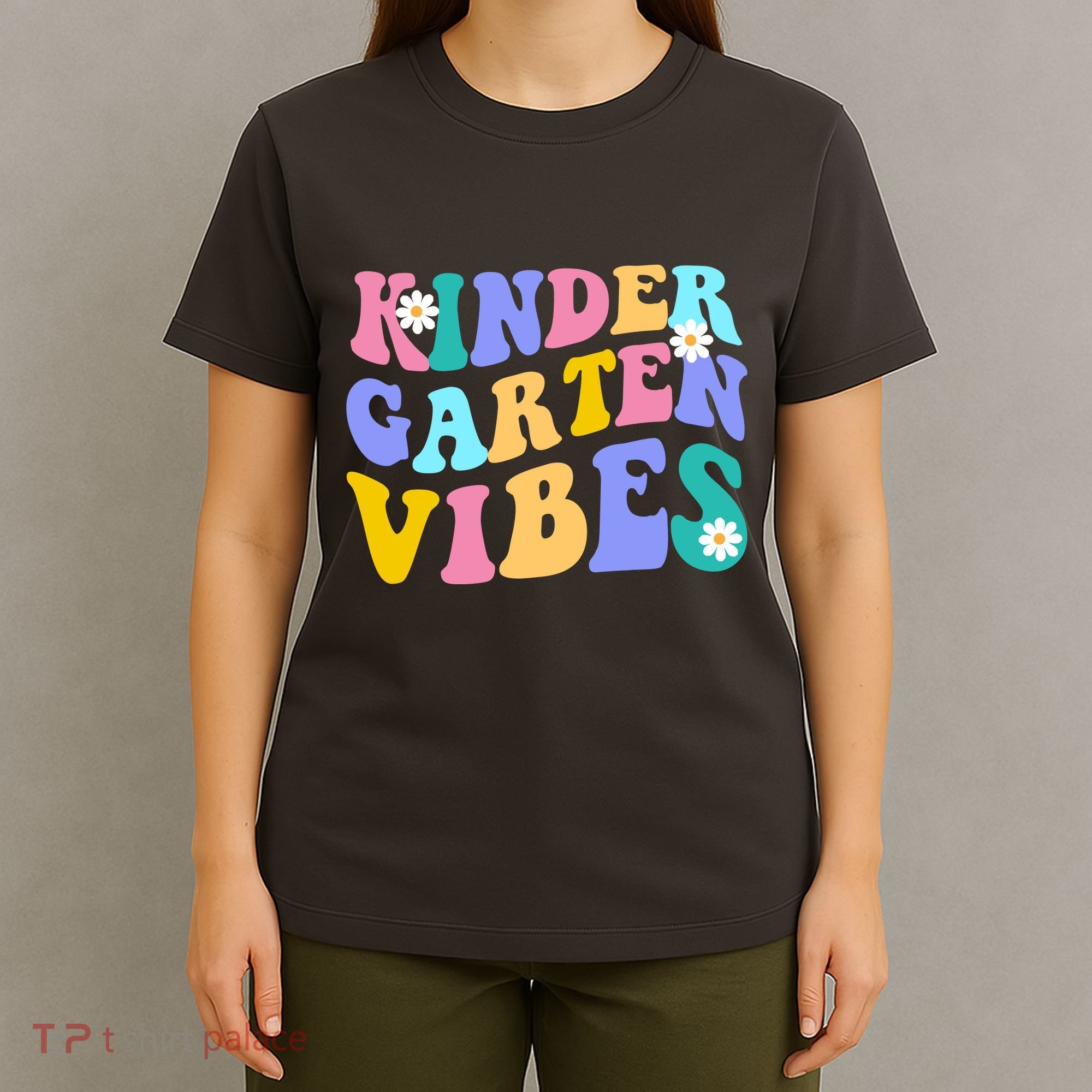 Kindergarten Vibes Retro Colorful T-Shirt