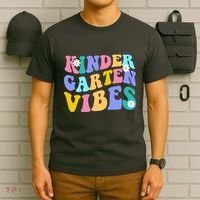 Kindergarten Vibes Retro Colorful T-Shirt thumb 6