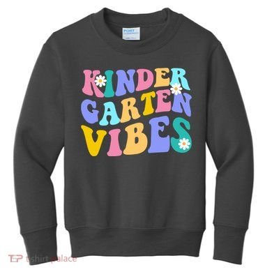 Kindergarten Vibes Retro Colorful Kids Sweatshirt