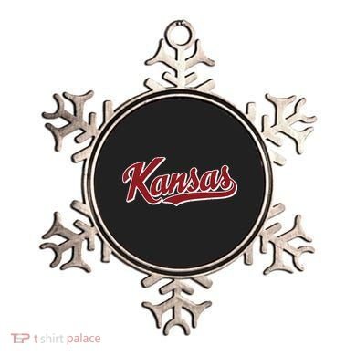 Kansas Vintage Sports Design Retro Script Ornament