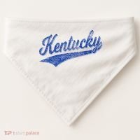 Kentucky Varsity Script Classic Sports Jersey Style USA-Made Doggie Bandana thumb 0
