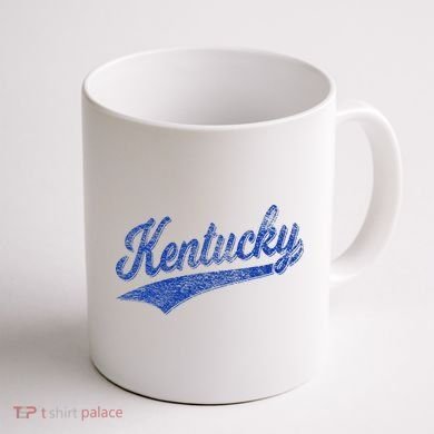 Kentucky Varsity Script Classic Sports Jersey Style Coffee Mug back