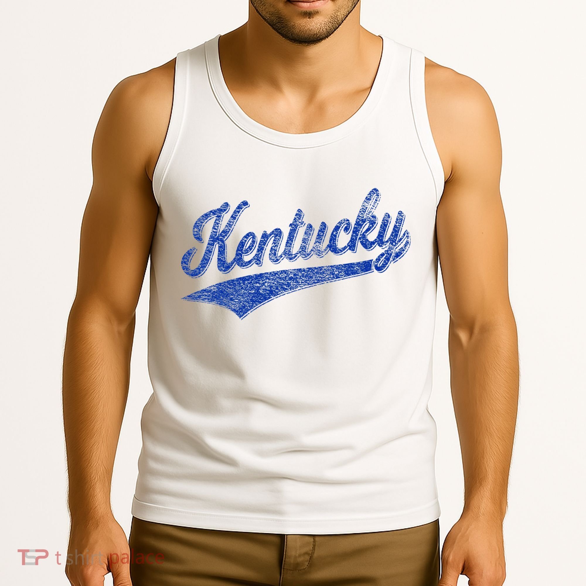 Kentucky Varsity Script Classic Sports Jersey Style Tank Top