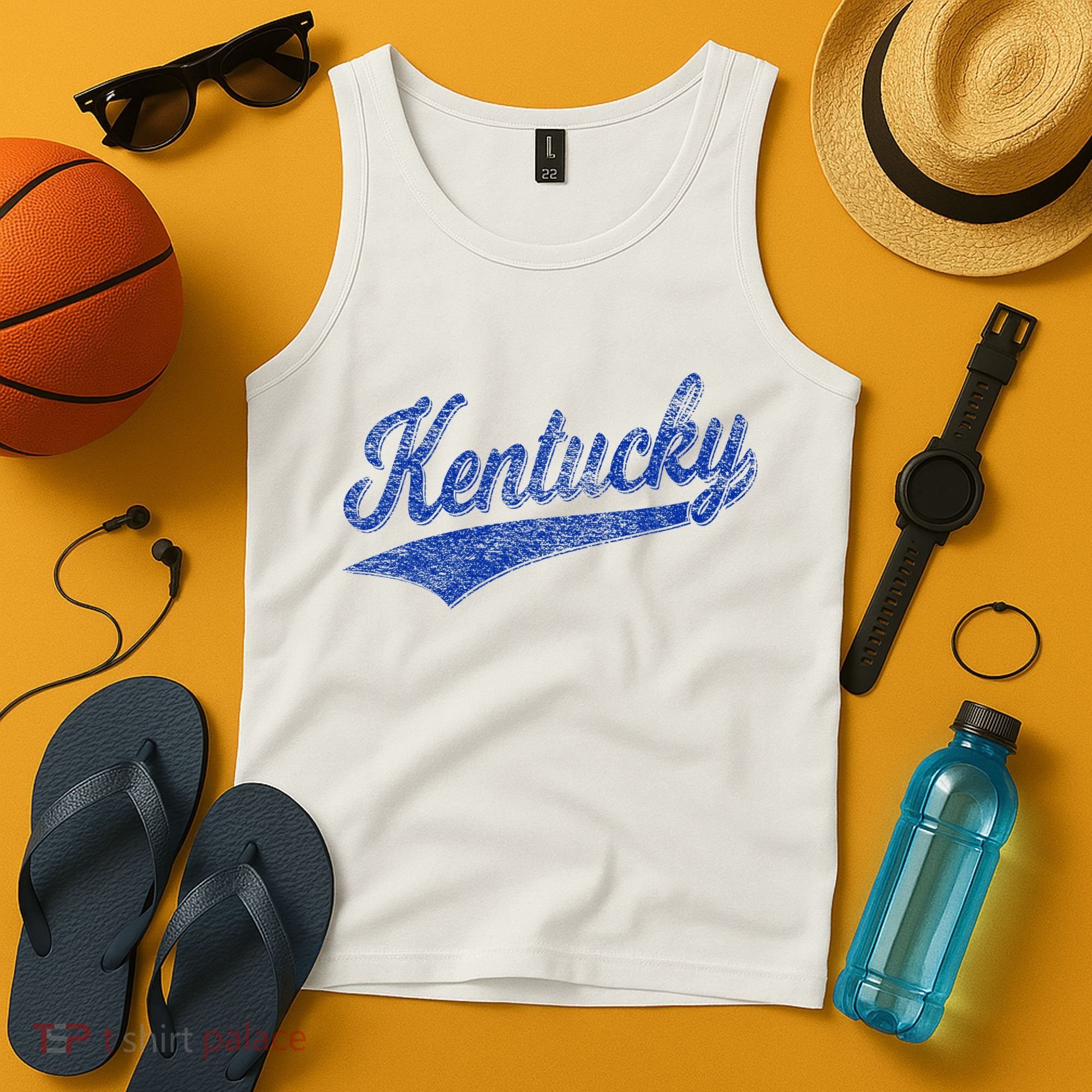 Kentucky Varsity Script Classic Sports Jersey Style Tank Top