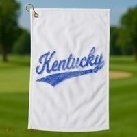 Kentucky Varsity Script Classic Sports Jersey Style Golf Towel thumb 1