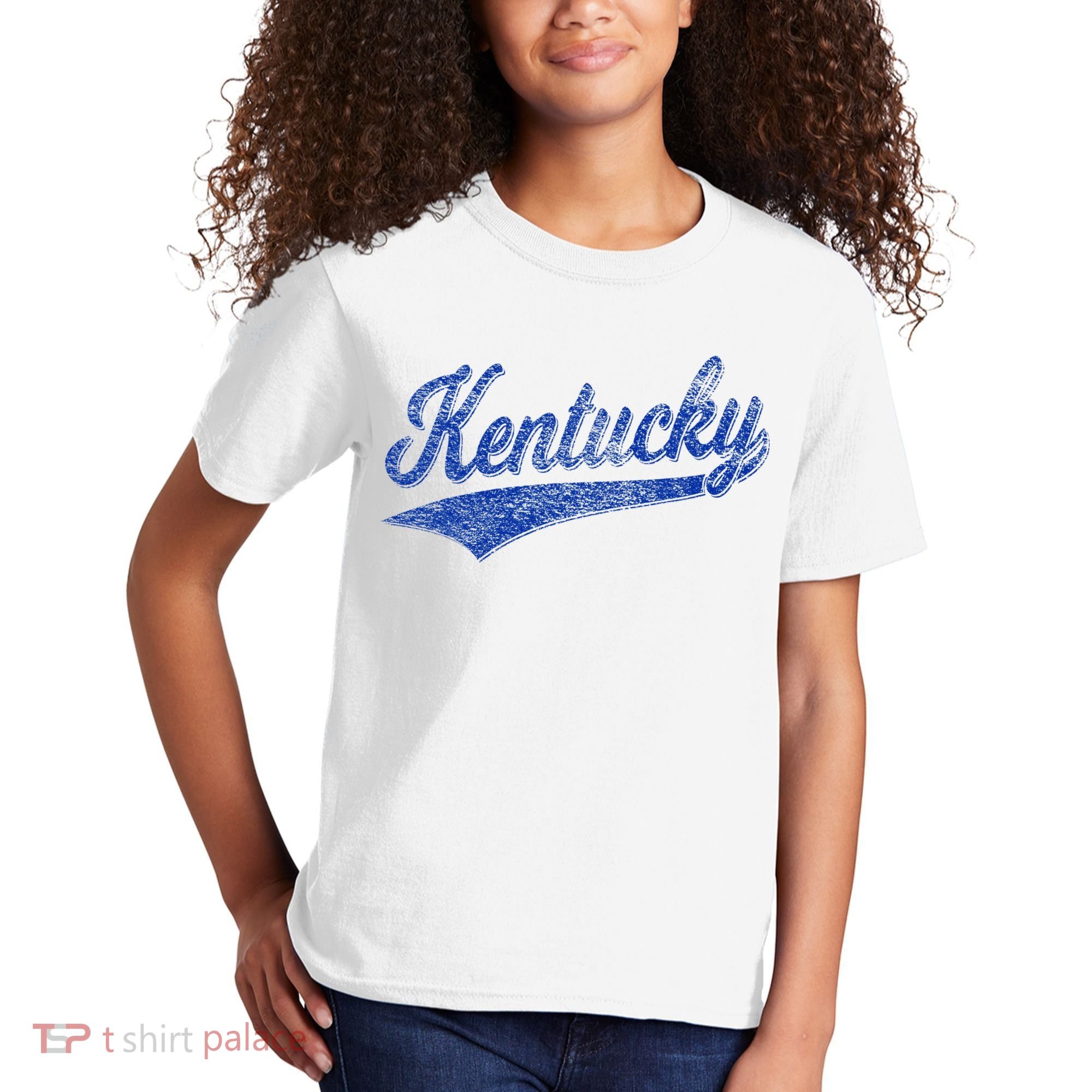 Kentucky Varsity Script Classic Sports Jersey Style Kids T-Shirt