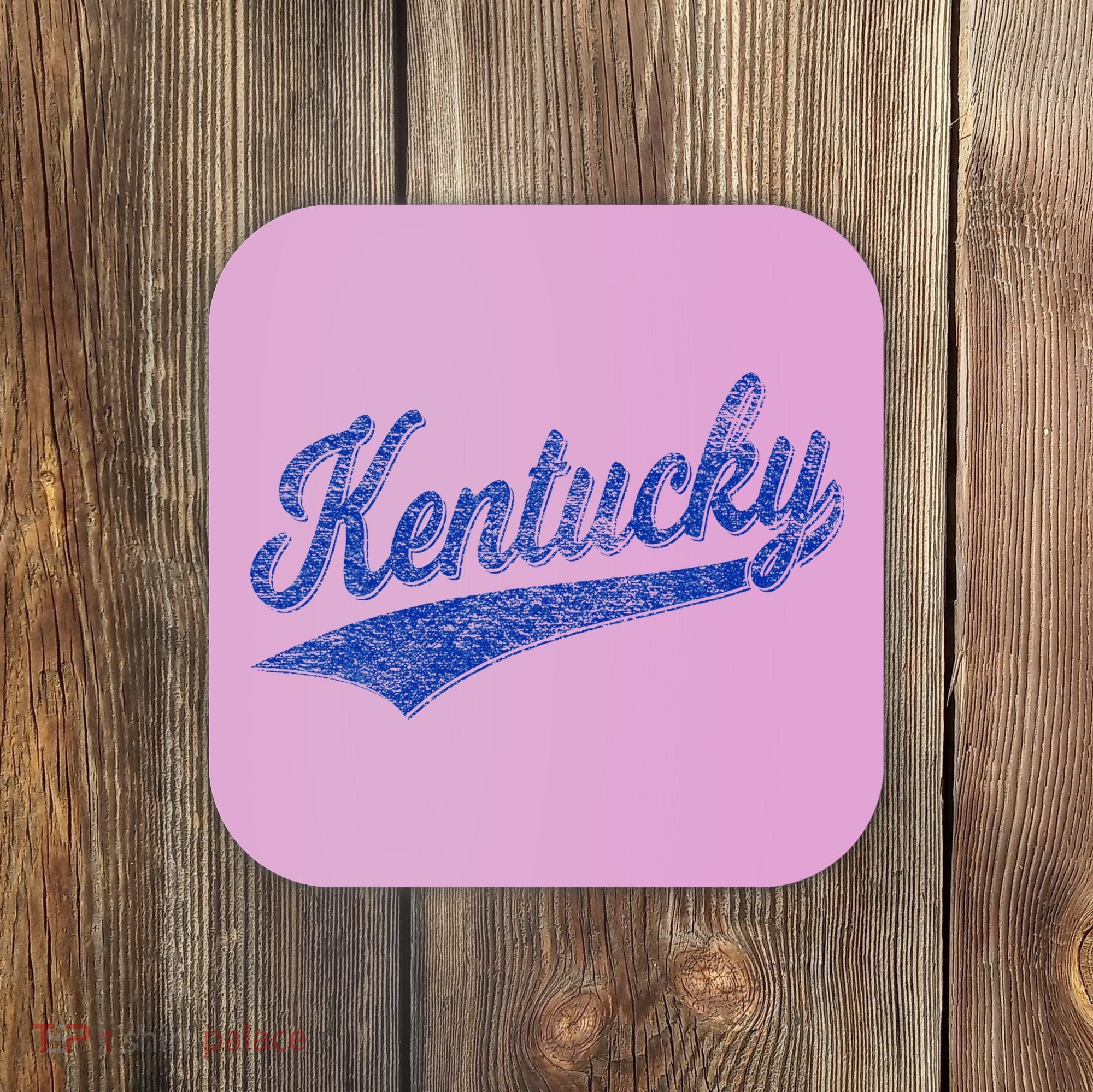 Kentucky Varsity Script Classic Sports Jersey Style Coaster