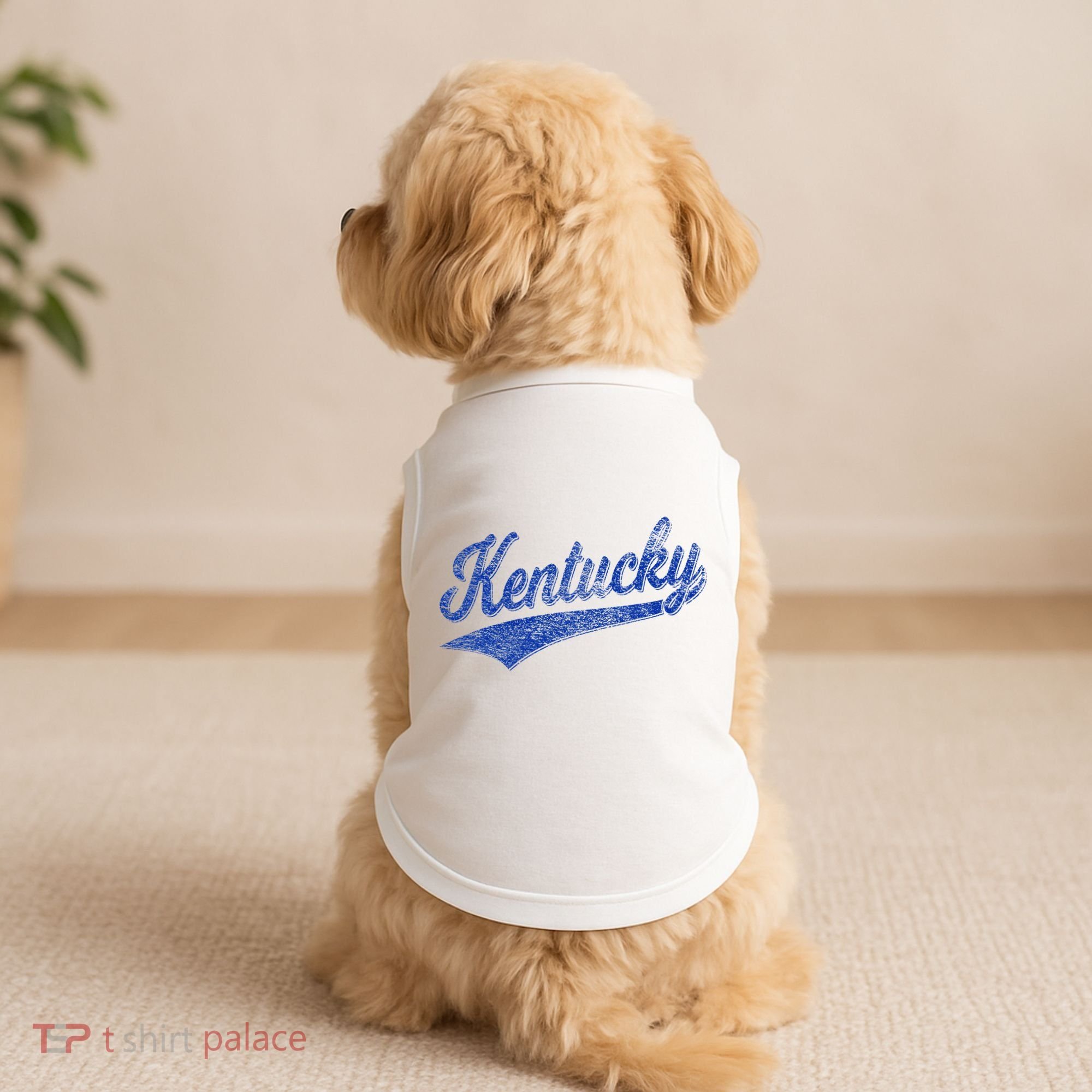 Kentucky Varsity Script Classic Sports Jersey Style Doggie Tank