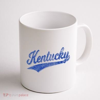 Kentucky Varsity Script Classic Sports Jersey Style Coffee Mug back