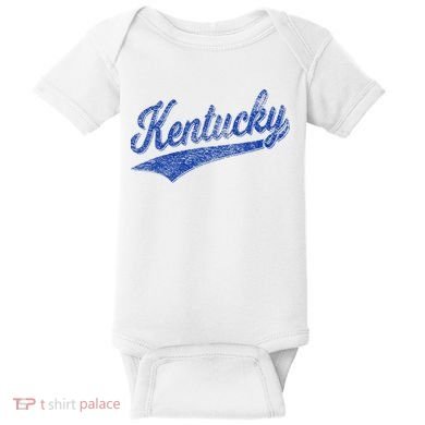 Kentucky Varsity Script Classic Sports Jersey Style Baby Bodysuit