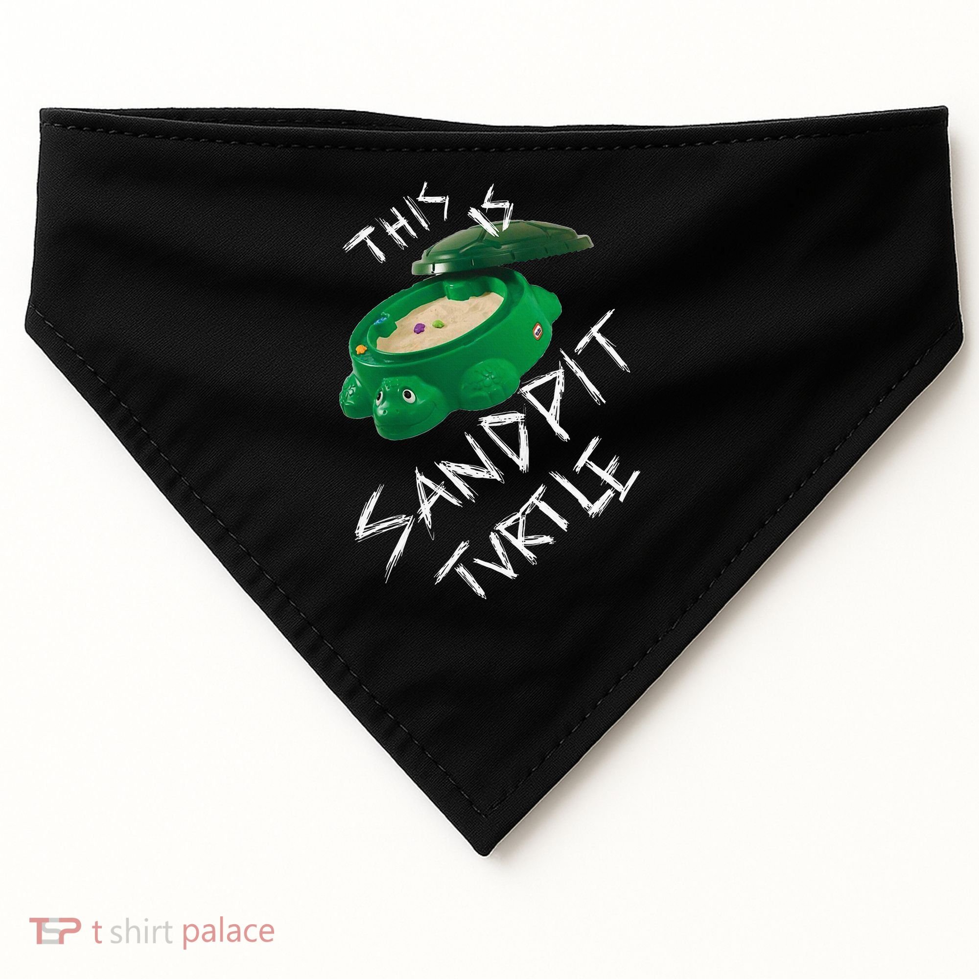 Kopie Von This Is Sandpit Turtle USA-Made Doggie Bandana