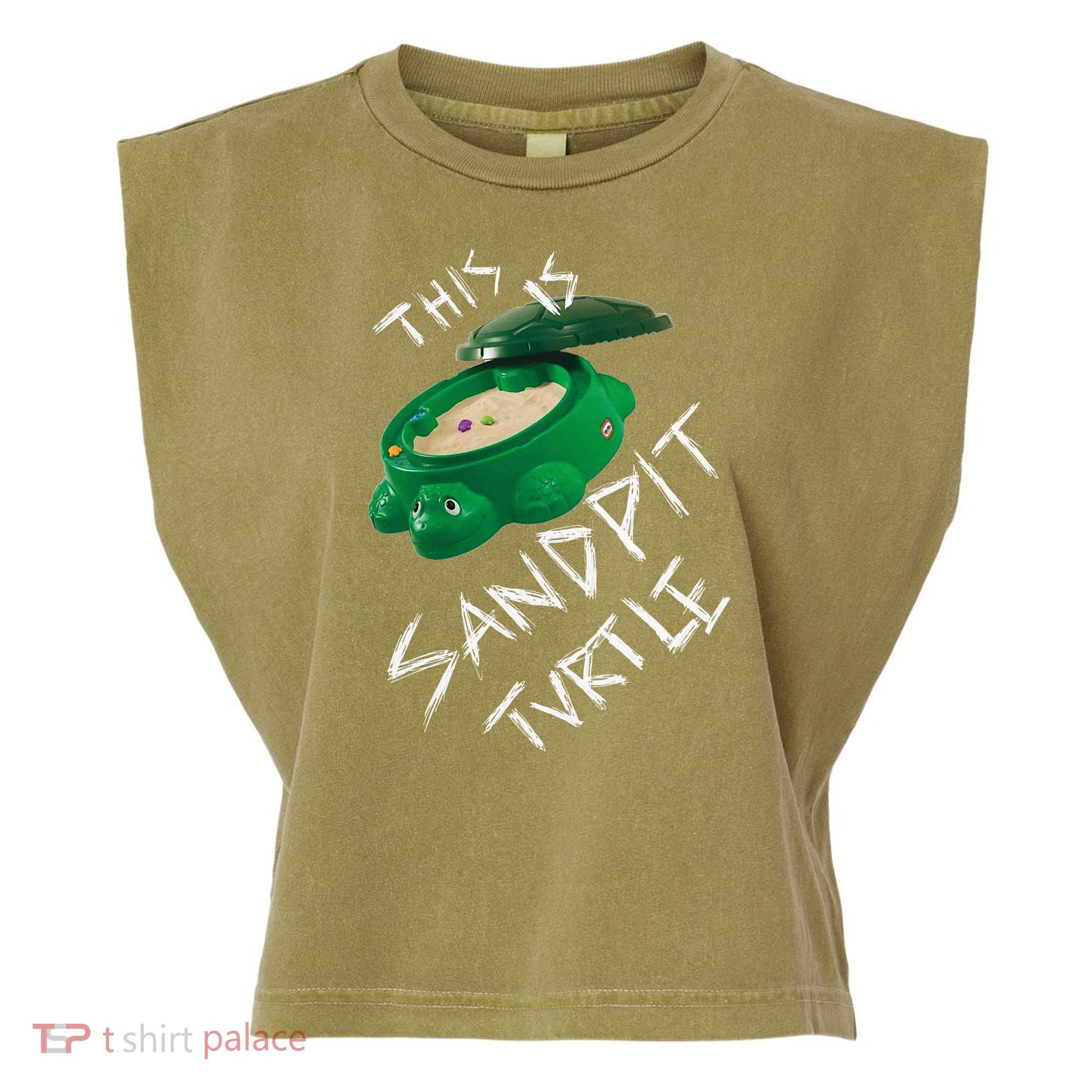 Kopie Von This Is Sandpit Turtle Garment-Dyed Women's Muscle Tee