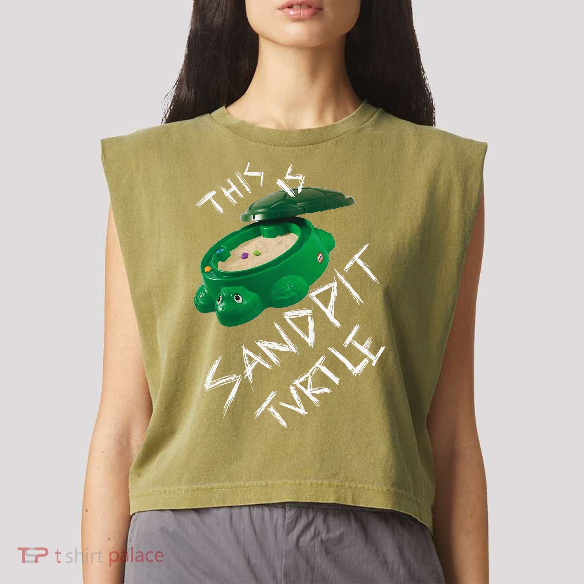 Kopie Von This Is Sandpit Turtle Garment-Dyed Women's Muscle Tee