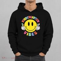 Kindergarten Vibes Teachers Kid Kinder Crew Back To School Hoodie thumb 0