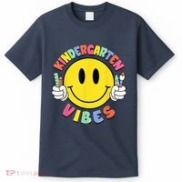 Kindergarten Vibes Teachers Kid Kinder Crew Back To School T-Shirt thumb 0