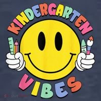 Kindergarten Vibes Teachers Kid Kinder Crew Back To School T-Shirt thumb 5