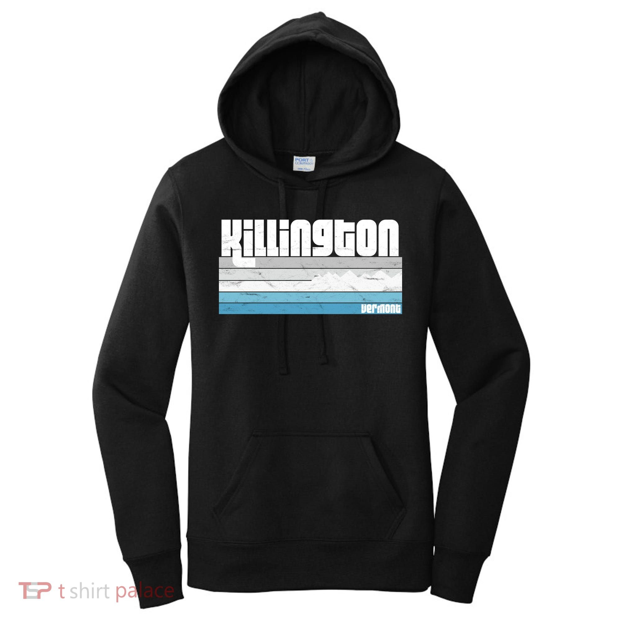 Killington Vermont Vt Retro Vacation Skiing Snowboarding Gift Women's Hoodie
