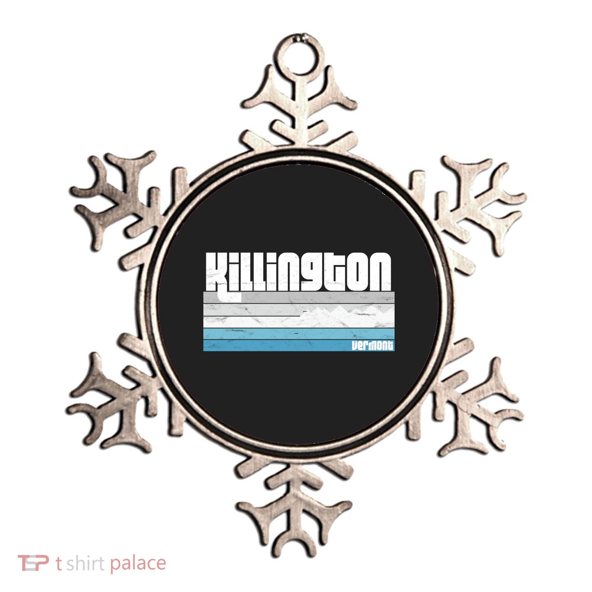 Killington Vermont Vt Retro Vacation Skiing Snowboarding Gift Ornament