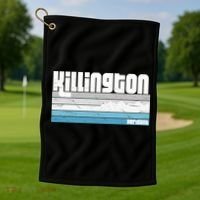 Killington Vermont Vt Retro Vacation Skiing Snowboarding Gift Golf Towel thumb 1
