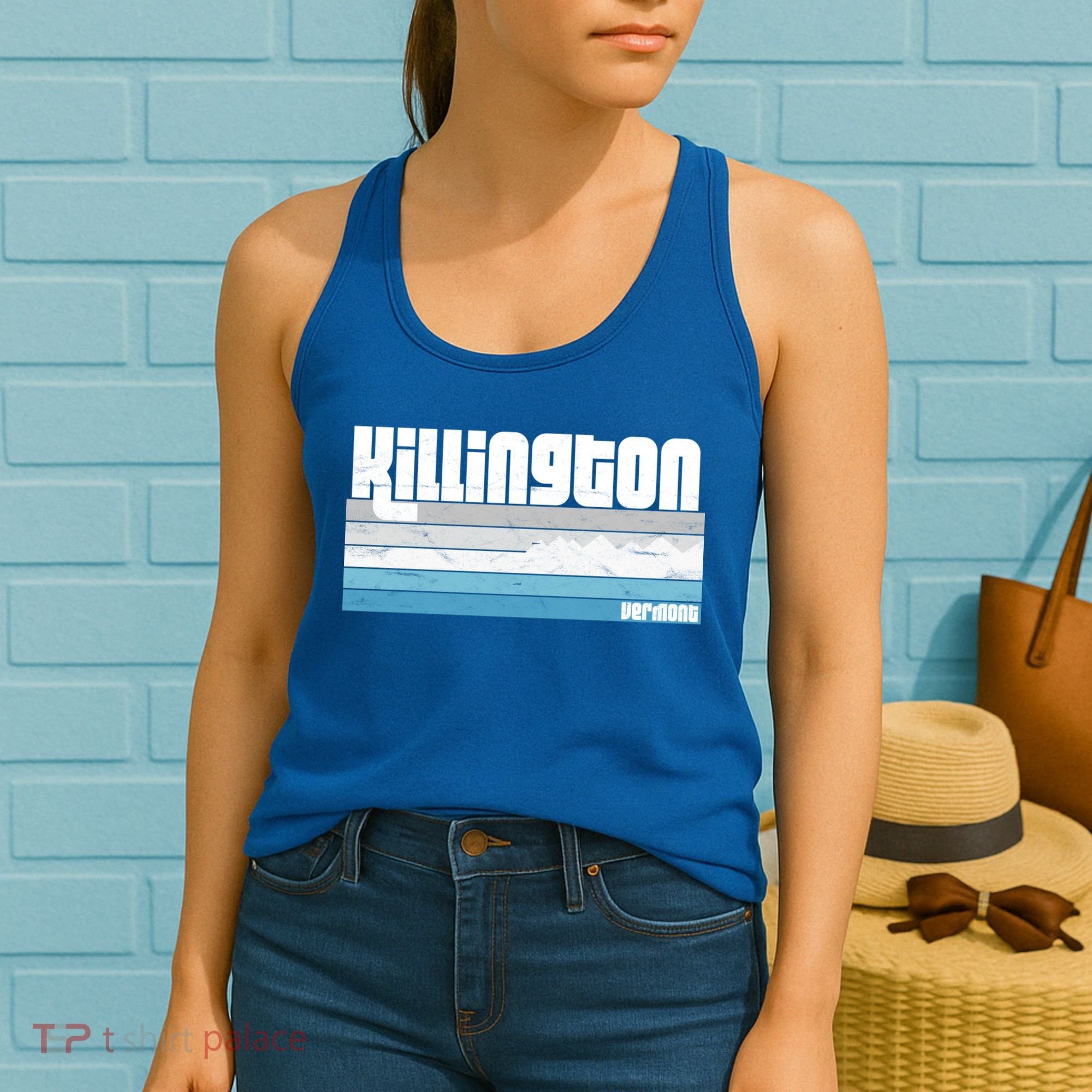 Killington Vermont Vt Retro Vacation Skiing Snowboarding Gift Women's Tank Top