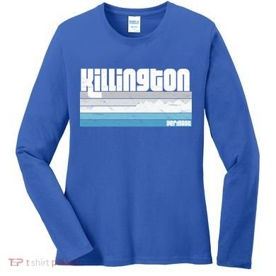 Killington Vermont Vt Retro Vacation Skiing Snowboarding Gift Women's Long Sleeve Shirt