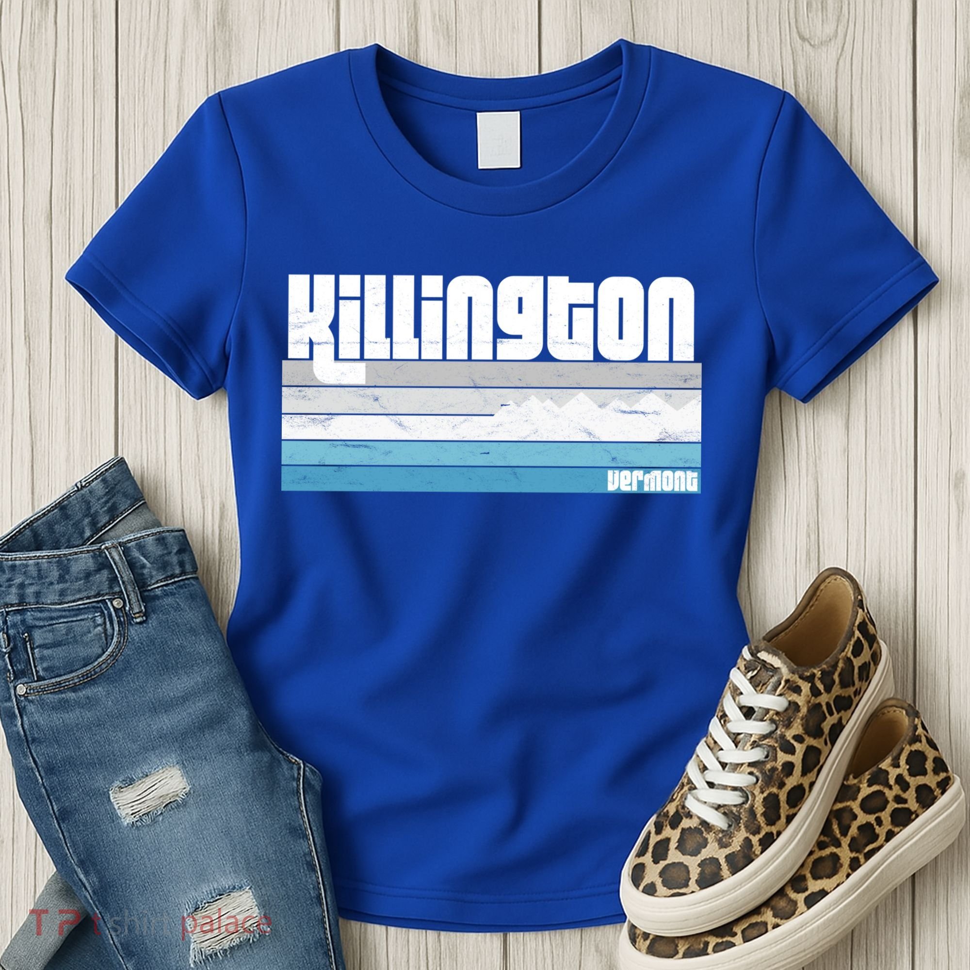 Killington Vermont Vt Retro Vacation Skiing Snowboarding Gift Women's T-Shirt