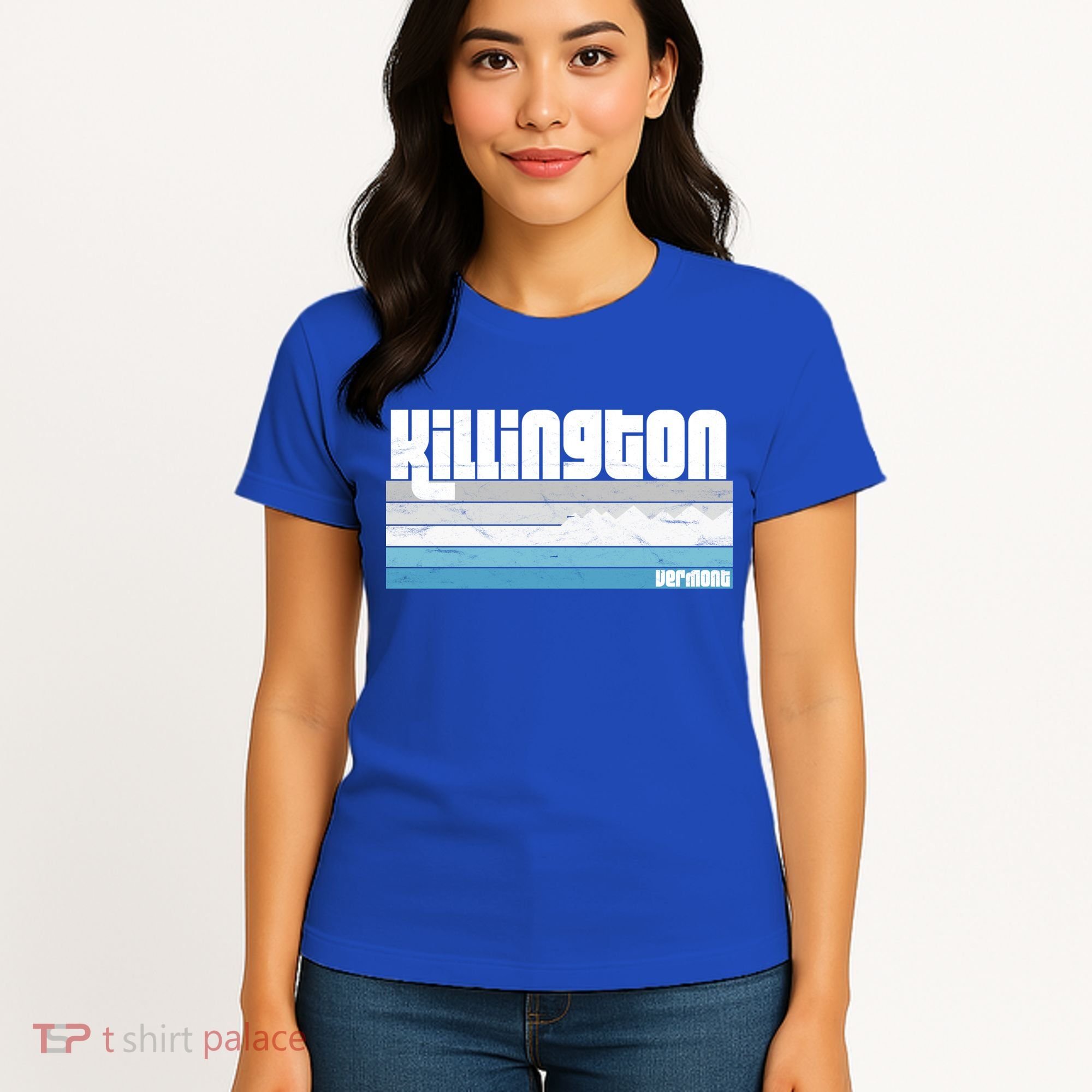 Killington Vermont Vt Retro Vacation Skiing Snowboarding Gift Women's T-Shirt