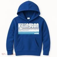 Killington Vermont Vt Retro Vacation Skiing Snowboarding Gift Kids Hoodie thumb 0