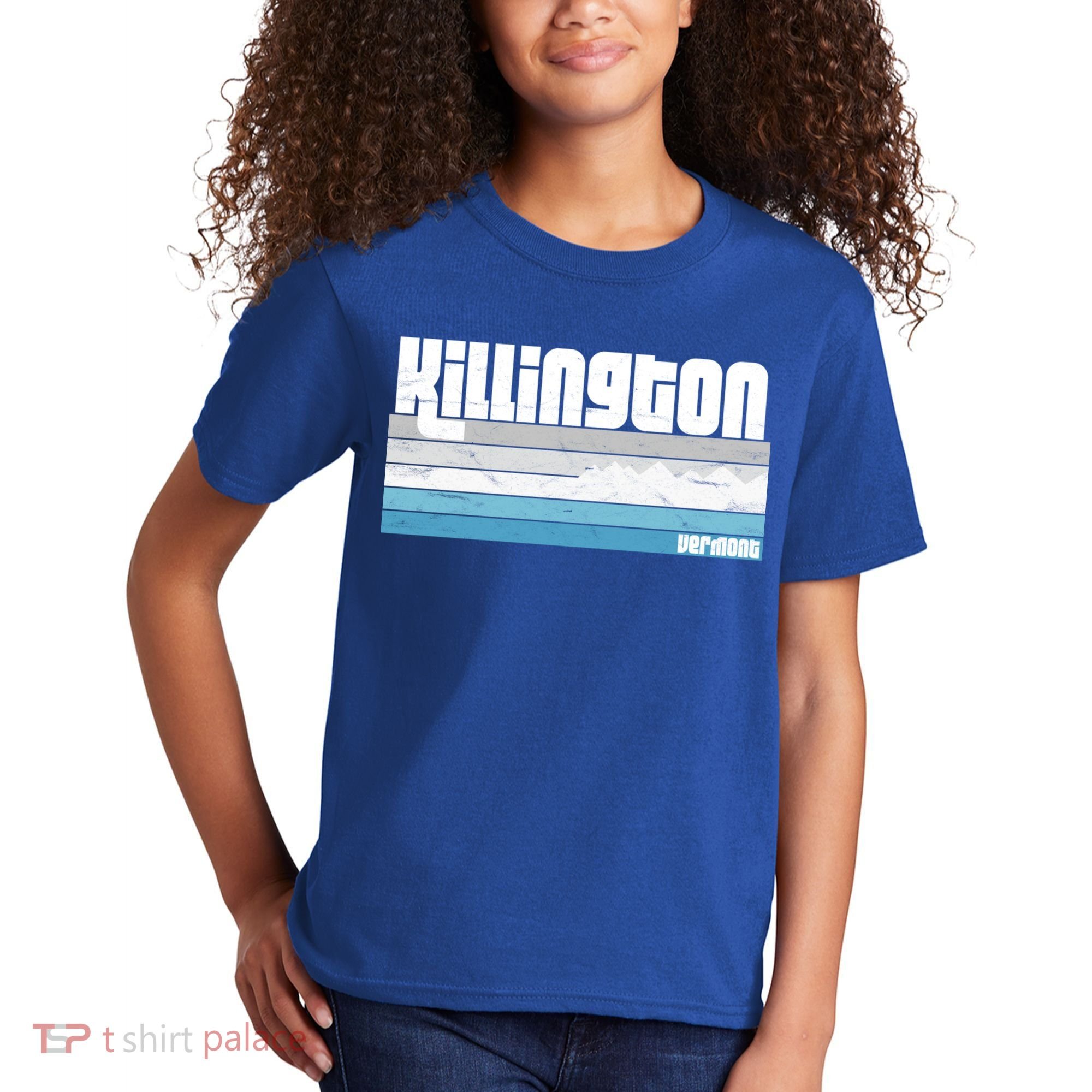 Killington Vermont Vt Retro Vacation Skiing Snowboarding Gift Kids T-Shirt