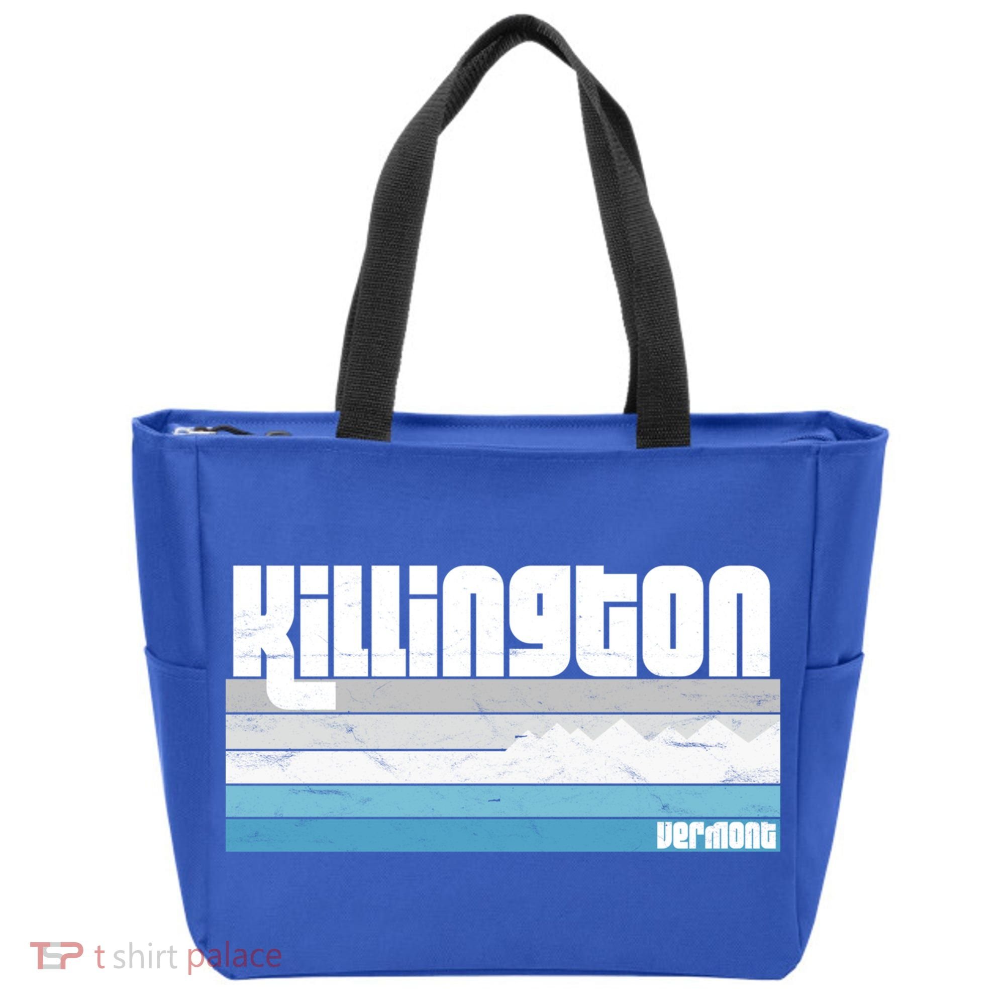 Killington Vermont Vt Retro Vacation Skiing Snowboarding Gift Tote Bag