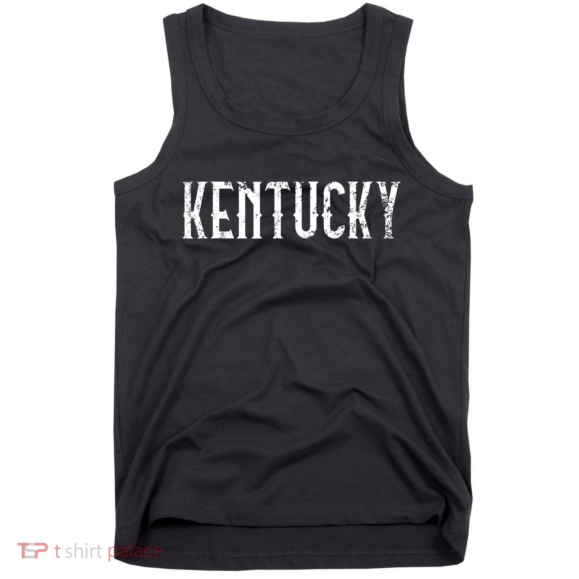Kentucky Vintage White Script KY Apparel Tank Top